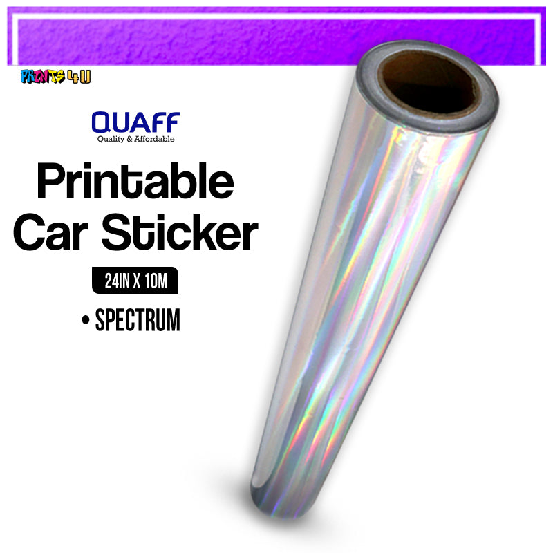 Quaff Printable Car Sticker Spectrum 24 Inches X 10 Meters Eco-Solvent