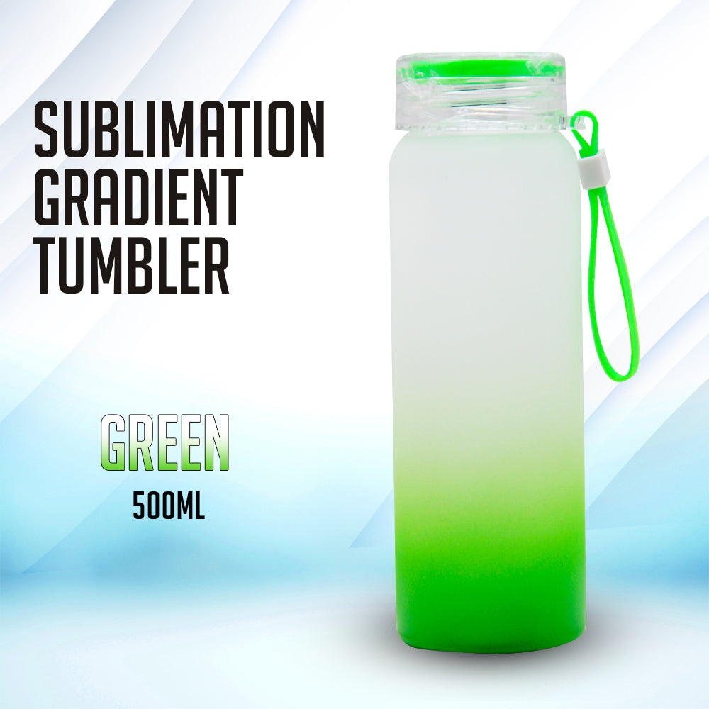 500ml Sublimation Printable Gradient Glass Bottle (Blanks)