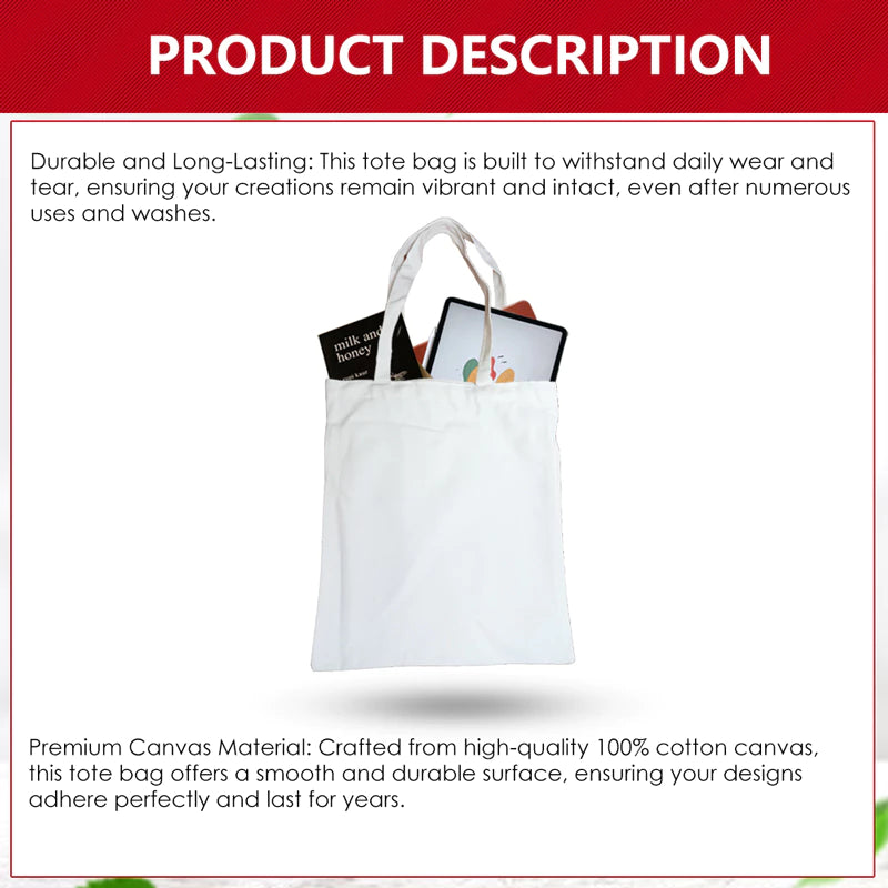 Canvas Tote Bags (White)