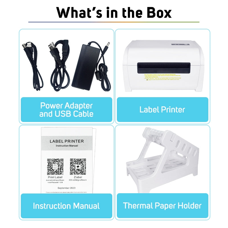 POS-9200 PC/Cellphone Bluetooth/USB Thermal Printer Waybill Label Barcode Android iOS Windows Mac
