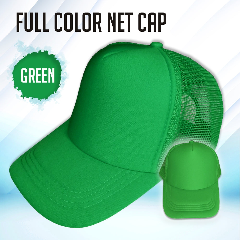 Full Color QUAFF Printable Mesh Cap for Men and Women Baseball Cap / Net Trucker Black Blue Red