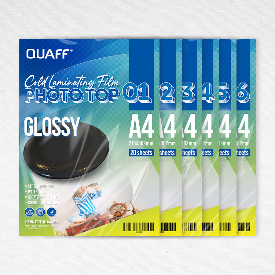 Quaff Cold Laminating Photo Top (20sheet/pack)