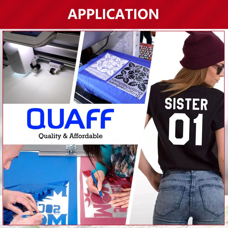 Quaff Cdp Rubberize Heat Transfer Vinyl For T-Shirt Design 12.5 Inches X 1meter Film Made Korea
