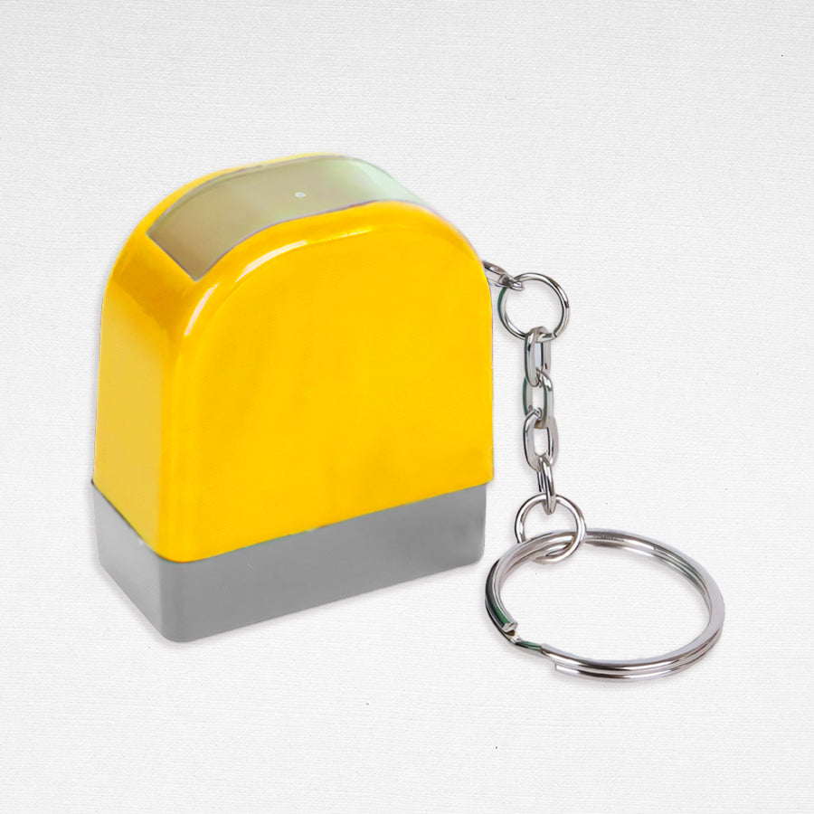 Blanks- 35x40mm Printable Photosensitive Self-Inking Key Chain Stamp Set For School And Office Use